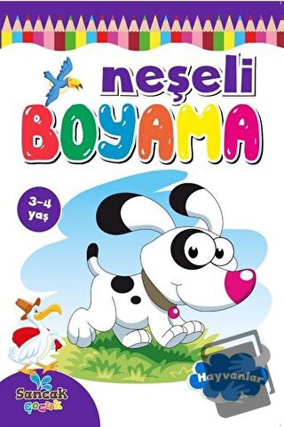 Neşeli Boyama - Hayvanlar - Fatıma Gülbahar Karaca - Sancak Çocuk - Fi