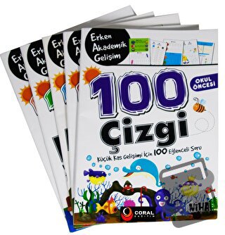 Niha Çocuk Okul Öncesi Erken Akademik Gelişim 100 Etkinlik (5 Kitap Se