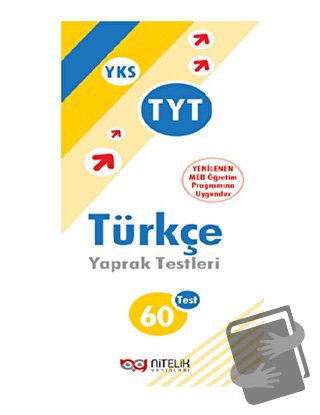 Nitelik Yaprak Test YKS TYT Türkçe - Kolektif - Nitelik Yayınları - Fi