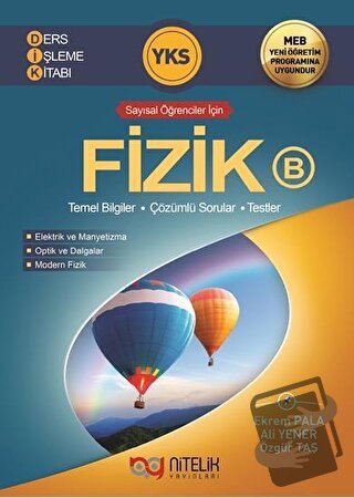 Nitelik YKS TYT AYT Fizik B Ders İşleme Kitabı - Ali Yener - Nitelik Y