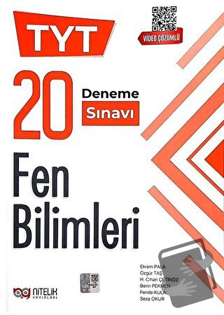 Nitelik YKS TYT Fen Bilimleri 20 Deneme Sınavı Video Çözümlü - Berin P