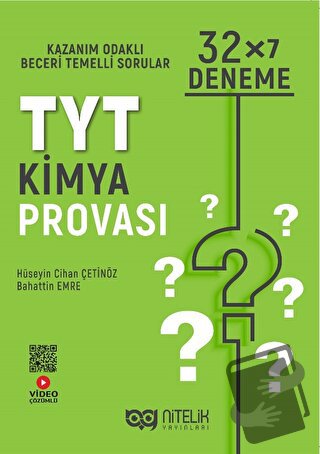 Nitelik YKS TYT Kimya Provası 32x7 Deneme Sınavı - Hüseyin Cihan Çetin