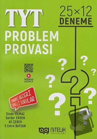 Nitelik YKS TYT Problem Provası 25X12 Deneme - Ali Çeber - Nitelik Yay