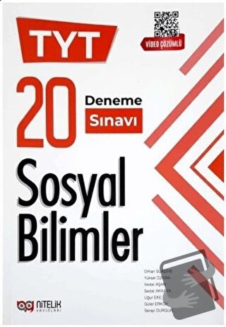 Nitelik YKS TYT Sosyal Bilimler 20 Deneme Video Çözümlü - Güler Erkök 