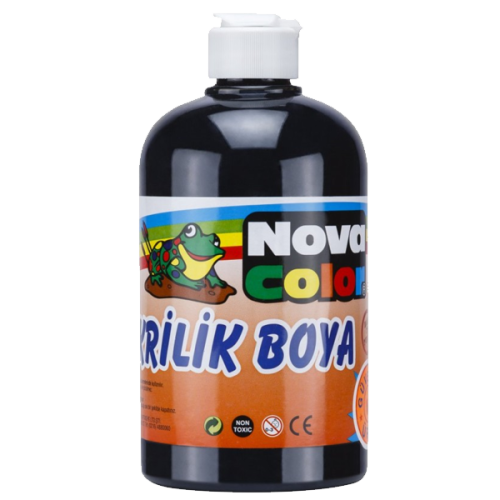 Nova Color Akrilik Boya 500 Gr Siyah Nc-386 - - Nova Color - Fiyatı - 