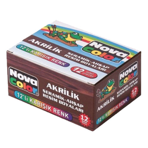 Nova Color Akrilik Boya Şişe 30 Cc 12 Renk Nc-179 - - Nova Color - Fiy