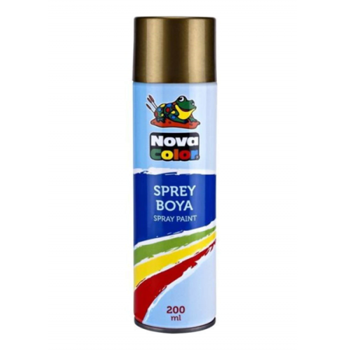 Nova Color Sprey Boya 200 Ml Altın Nc-811 - - Nova Color - Fiyatı - Yo