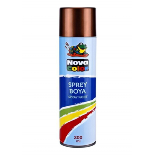 Nova Color Sprey Boya 200 Ml Bakır Nc-813 - - Nova Color - Fiyatı - Yo