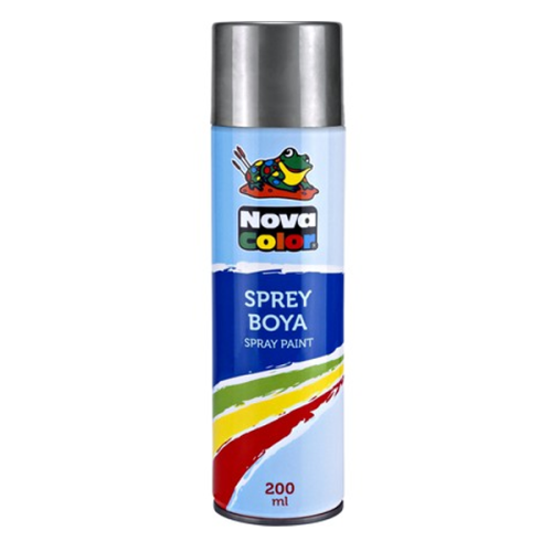 Nova Color Sprey Boya 200 Ml Gümüş Nc-812 - - Nova Color - Fiyatı - Yo