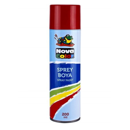 Nova Color Sprey Boya 200 Ml Kırmızı Nc-801 - - Nova Color - Fiyatı - 