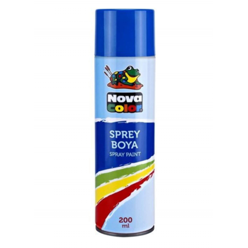 Nova Color Sprey Boya 200 Ml Mavi Nc-802 - - Nova Color - Fiyatı - Yor