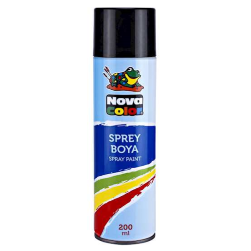 Nova Color Sprey Boya 200 Ml Siyah Nc-805 - - Nova Color - Fiyatı - Yo