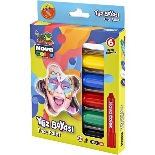 Nova Color Yüz Boyası 6 Lı Set Nc-212 - - Nova Color - Fiyatı - Yoruml