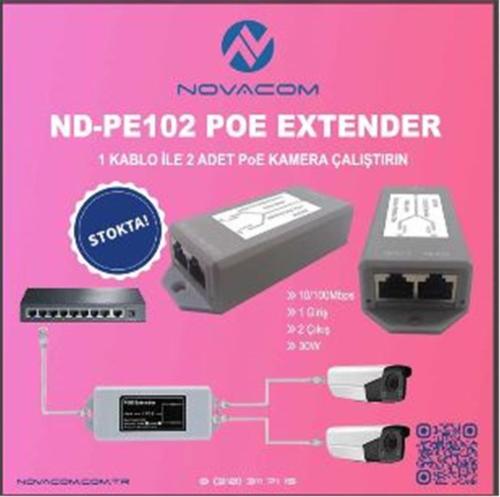 Nova Nd-Pe102 10-100 Mbps 1 İnput 2 Output 30W - - Nova - Fiyatı - Yor