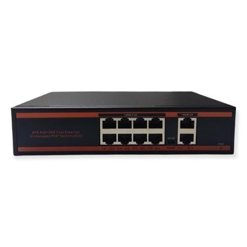 Nova Nd1P802Alf 8 Port Poe+ 10-100 Mbps 2 Port 10-100 Uplink Switch 15