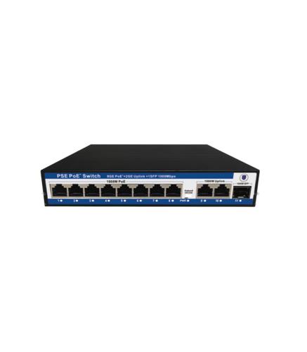 Nova Nvc-Pseg0821 8 Port Poe+ 10-100-1000 Mbps 2 Port 10-100-1000 Mbps