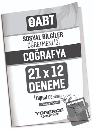 ÖABT Sosyal Bilgiler Öğretmenliği Coğrafya 21x12 Deneme Çözümlü - Gökt