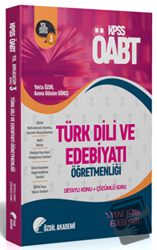 ÖABT Türk Dili ve Edebiyatı 3. Kitap Yeni Türk Edebiyatı Konu Anlatıml