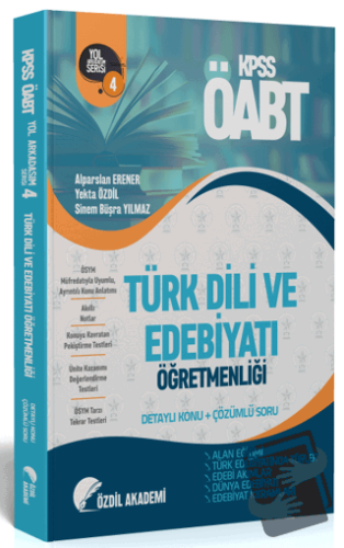 ÖABT Türk Dili ve Edebiyatı 4. Kitap Alan Eğitimi Konu Anlatımlı Soru 