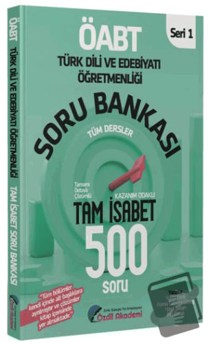 ÖABT Türk Dili ve Edebiyatı Tam İsabet 500 Soru Bankası Çözümlü - Yekt