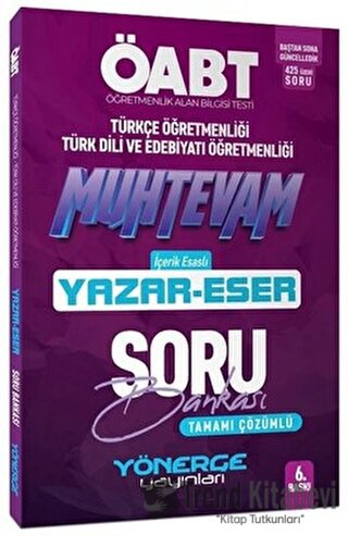 ÖABT Türkçe-Edebiyat Muhteva Yazar Eser Soru Bankası Çözümlü, Oğuzhan 