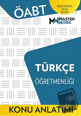 ÖABT - Türkçe Öğretmenliği - Konu Anlatımı - Kolektif - MasterWork - F