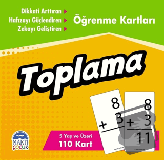 Öğrenme Kartları - Toplama - Kolektif - Martı Çocuk Yayınları - Fiyatı