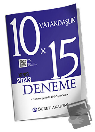 KPSS Genel Yetenek Genel Kültür 10X15 Vatandaşlık Deneme - Kolektif - 