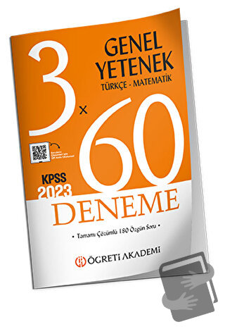 3X60 Genel Yetenek Deneme (Türkçe-matematik) - Kolektif - Öğreti Akade