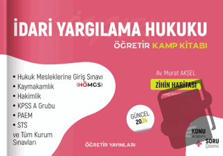 Öğretir İdari Yargılama Hukuku Kamp Kitabı - Murat Aksel - Öğretir Yay