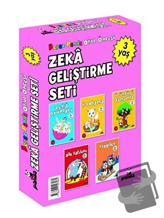 Okul Öncesi 3 Yaş Zeka Geliştirme Seti (5 Kitap) - Afife Çoruk - Beyaz