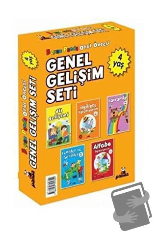 Okul Öncesi 4 Yaş Genel Gelişim Seti (5 Kitap) - Afife Çoruk - Beyaz P