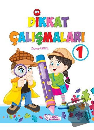 Okul Öncesi Dikkat Çalışmaları 1 - 2 - Zeynep Karayel - Pembe Patikler