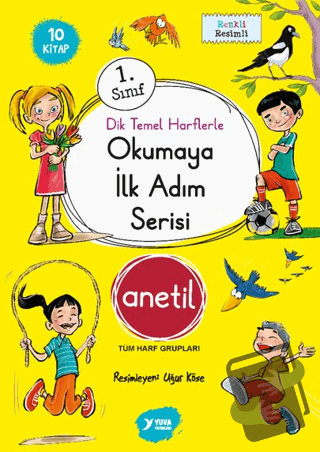 Okumaya İlk Adım Serisi Anetil Düz Yazı (10 Kitap) - Kolektif - Yuva Y