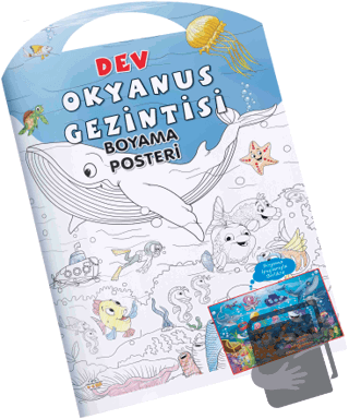 Okyanus Gezintisi Dev Boyama Posteri - Kolektif - 0-6 Yaş Yayınları - 