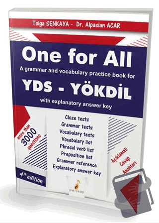 One For All YDS - Alpaslan Acar - Pelikan Tıp Teknik Yayıncılık - Fiya