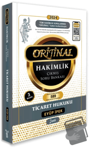 Orijinal Ticaret Hukuku Hakimlik Çıkmış Soru Bankası - Eyüp İpek - Yet