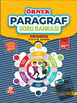 Örnek Paragraf Soru Bankası Ortaokul - Burçin Köknel Arzik - Örnek Aka