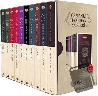 Osmanlı Hanedan Şairleri 10 Kitap Kutulu Set - Kolektif - İdeal Kültür