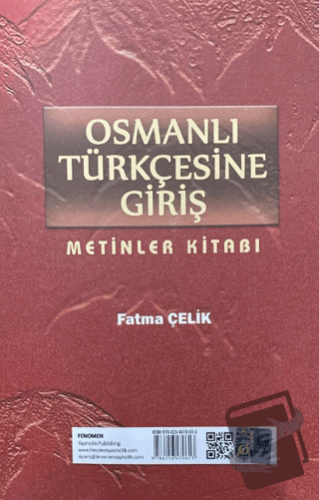 Osmanlı Türkçesine Giriş - Fatma Çelik - Fenomen Yayıncılık - Fiyatı -