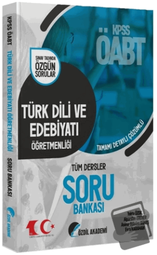 Özdil Akademi 2023 ÖABT Türk Dili ve Edebiyatı Öğretmenliği Soru Banka