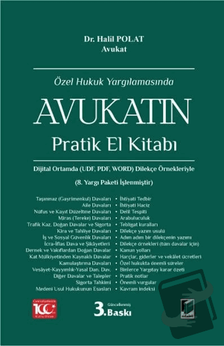 Özel Hukuk Yargılamasında Avukatın Pratik El Kitabı (Ciltli) - Halil P