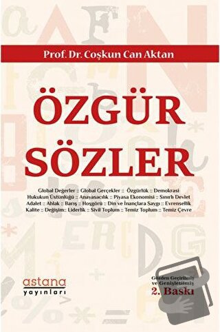 Özgür Sözler - Coşkun Can Aktan - Astana Yayınları - Fiyatı - Yorumlar