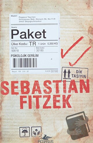 Paket - Sebastian Fitzek - Pegasus Yayınları - Fiyatı - Yorumları - Sa