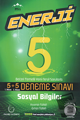 Palme 5. Sınıf Enerji Sosyal Bilgiler 5+5 Deneme Sınavı - Yasemin Tura