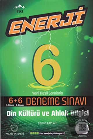 Palme 6. Sınıf Enerji Din Kültürü ve Ahlak Bilgisi 6+6 Deneme Sınavı -