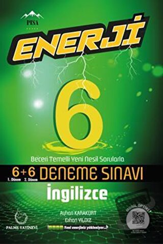 Palme 6. Sınıf Enerji İngilizce 6+6 Deneme Sınavı - Ayhan Karakurt - P