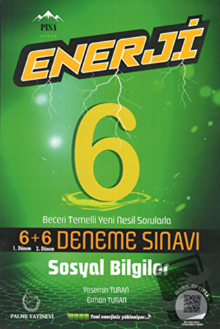 Palme 6. Sınıf Enerji Sosyal Bilgiler 6+6 Deneme Sınavı - Yasemin Tura