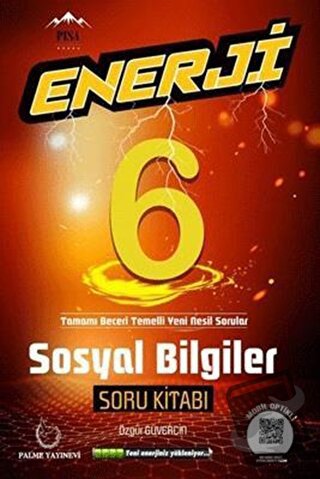 Palme 6. Sınıf Enerji Sosyal Bilgiler Soru Kitabı - Özgür Güvercin - P