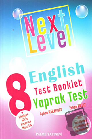 Palme 8. Sınıf Next Level English Test Booklet Yaprak Test - Ayhan Kar